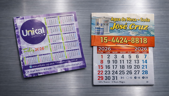 Producción Gráfica - Calendario con Imán